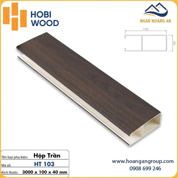 Trần Nan U Nhựa Giả Gỗ Hobi Wood 40x100